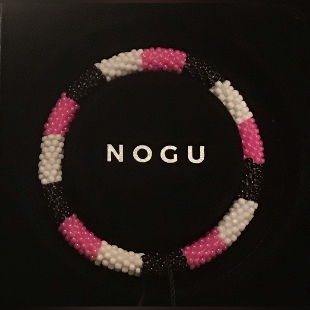 🖤🩷🤍 NOGU Black, Pink, White Himalayan Bracelet 🤍🩷🖤